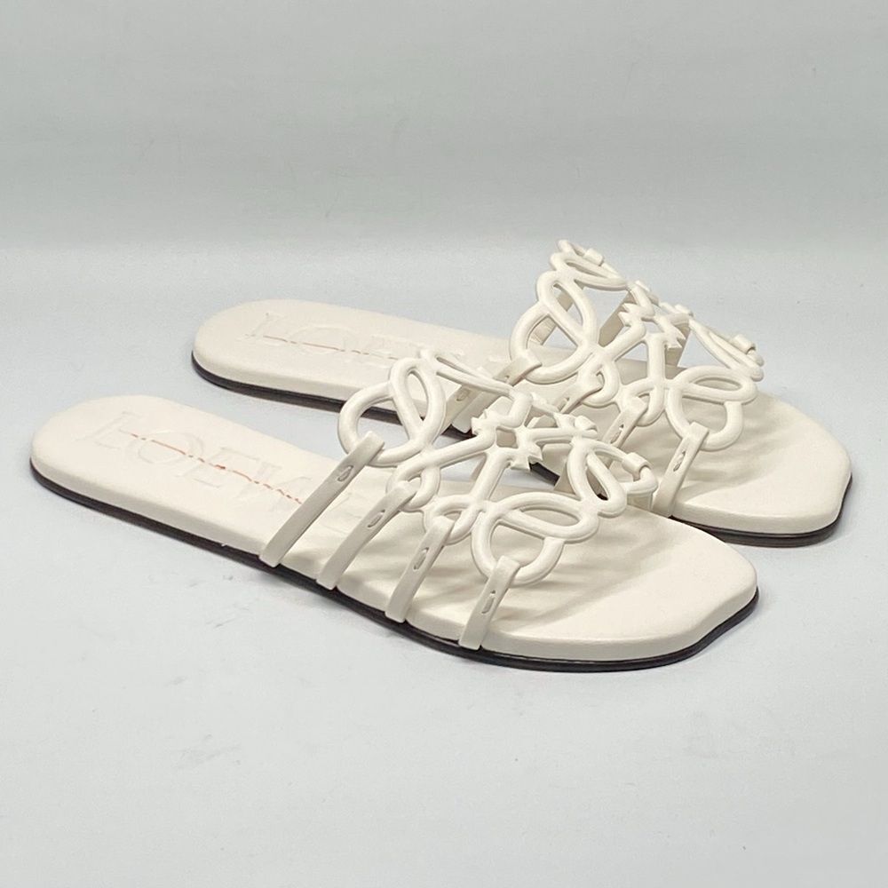 Loewe Petal Anagram slide in soft calfskin size 37 - Picture 8 of 16